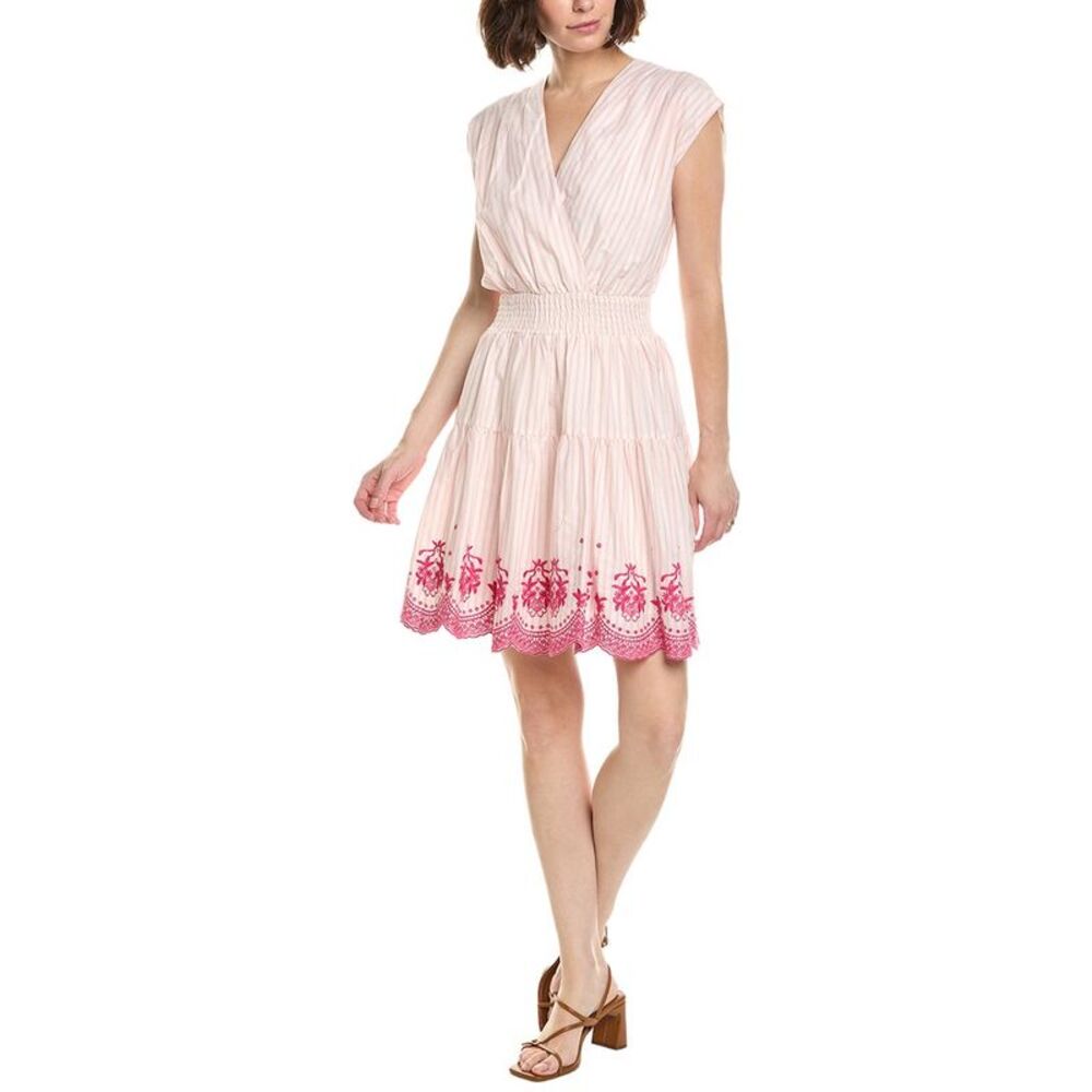 Nanette Nanette Lepore Womens V-Neck Sleeveless Mini Dress